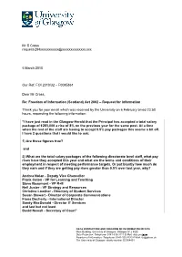 (Scotland) Act 2002 – Request for Information
