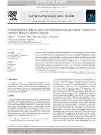 A Multidisciplinary Study of a Burnt and Mutilated Assemblage of Human Remains from a Deserted Mediaeval Village in England