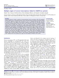 Multiple Origins of Reverse Transcriptases Linked to CRISPR