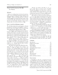 Typeset MMIX Programs with TEX Udo Wermuth Abstract a TEX Macro