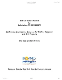 Continuing Engineering Services for Traffic Roadway and Civil Projects