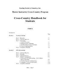 Cross-Country Handbook for Students