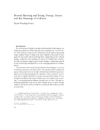 Passage, Dys4ia, and the Meanings of Collision