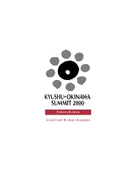 Reception Hosted by the Okinawa G8 Summit Support Council [PDF]
