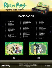 Rick and Morty Season 2 Checklist