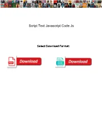 Script Text Javascript Code Js