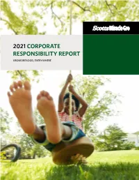 2021 Corporate Responsibility Report Gromoregood, Everywhere Click on Title to Go to Section