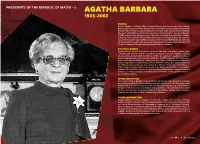 Agatha Barbara 1923-2002