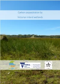 Carbon Sequestration by Victorian Inland Wetlands