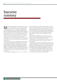 Challenges for Health in the Age of Migration