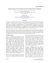 Characterization of Semi-Autonomous On-Orbit Assembly Cubesat Constellation