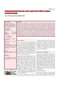 Compound Isolated from the Cock's Comb and Its Effect on Palmar Arsenical Keratosis