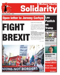 Open Letter to Jeremy Corbyn Leo