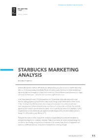 Starbucks Marketing Analysis