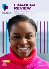 Uop Financial Review 2020 ACCESSIBLE FILE UPDATE