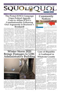 Winter Storm 2020 Brings Damages to LIBC Administrative Building Continued from Page