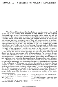 Dinogetia - a Problem of Ancient Topography