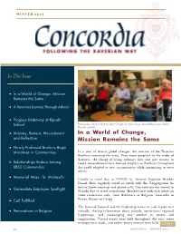 In a World of Change, Mission Remains the Same