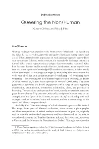 Introduction Queering the Non Human by Noreen Giffney