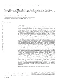 The Effects of Metallicity on the Cepheid PL Relation and The
