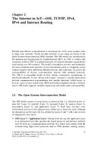 The Internet in Iot—OSI, TCP/IP, Ipv4, Ipv6 and Internet Routing