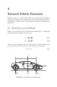 2 Forward Vehicle Dynamics