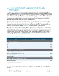 4.0 Proposed Freight Rail Improvements and Investments (PDF)