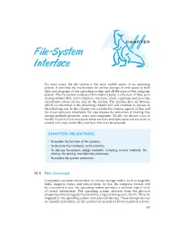 File-System Interface