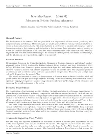 Internship Report — Mpri M2 Advances in Holistic Ontology Alignment