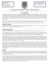 Sixth Form Profile 2020-2021