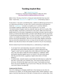 Tackling Implicit Bias