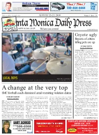 A Change at the Very Top While the Numbers Alone Are Not Unusual Citywide, Guido Said, the Attacks Do Repre- Sent “An Increase,” Especially in the Area