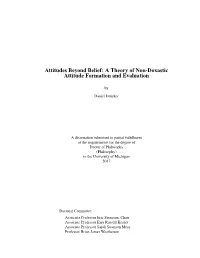 Attitudes Beyond Belief: a Theory of Non-Doxastic Attitude Formation and Evaluation