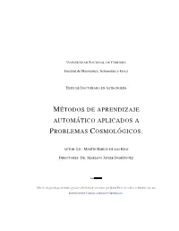 Métodos De Aprendizaje Automático Aplicados a Problemas