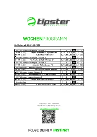 Wochenprogramm