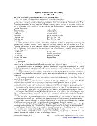 Controlled Substances Included; Rules. Sec. 7216