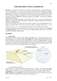 Linear Structural Elements
