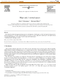 Maps and F-Normal Spaces