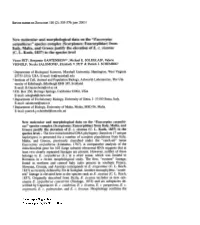 New Molecular and Morphological Data on the "Euscorpius Carpathicus" Species Complex (Scorpiones: Euscorpiidae) from I