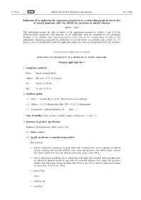 Of Council Regulation (EEC) No 2082/92 on Certificates of Specific Character