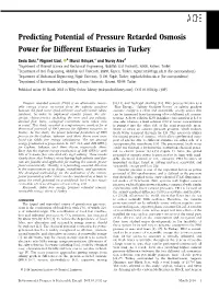 Predicting Potential of Pressure Retarded Osmosis Power for Different Estuaries in Turkey