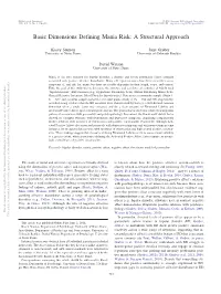 Basic Dimensions Defining Mania Risk: a Structural Approach