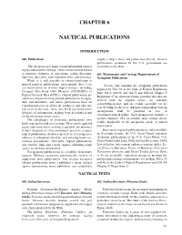 Chapter 6 Nautical Publications