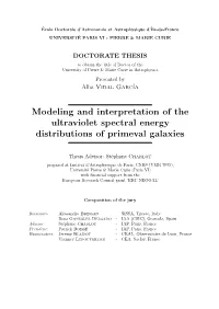 Modeling and Interpretation of the Ultraviolet Spectral Energy Distributions of Primeval Galaxies