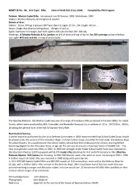 (V1) 2 July 2014, Compiled by Phil Cregeen Pattern: Martini Cadet R