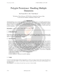 Polyglot Persistence: Handling Multiple Datastores