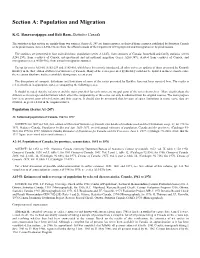 Section A: Population and Migration