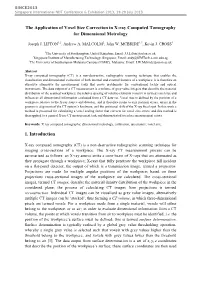 The Application of Voxel Size Correction in X-Ray Computed Tomography for Dimensional Metrology