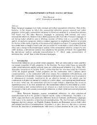 The Nominalized Infinitive in Romance and Germanic: Variation and Change