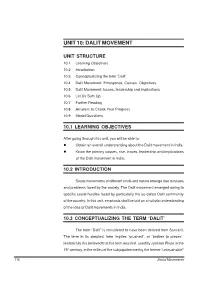 Unit 10: Dalit Movement